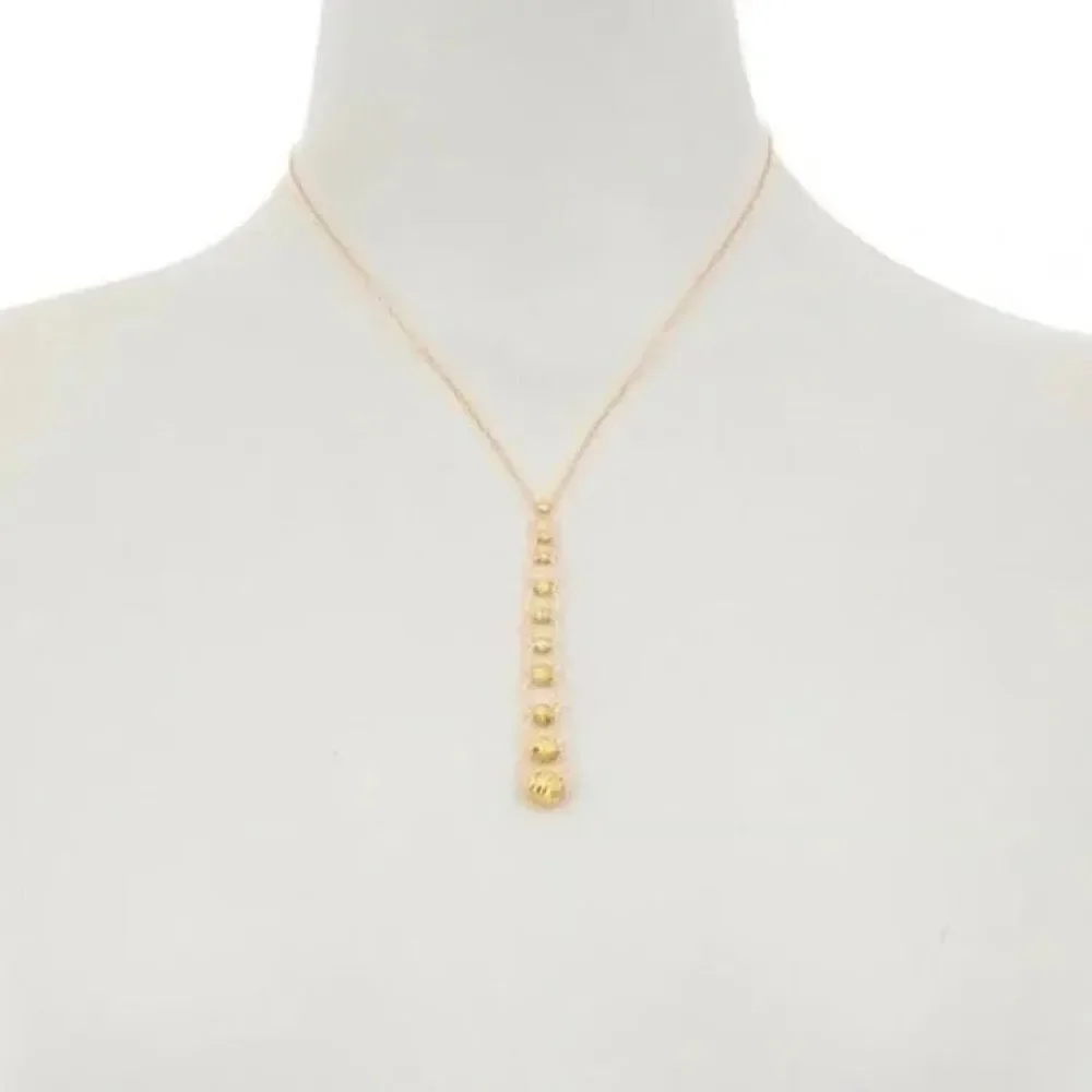 Argento Vivo Sterling Silver Beaded Pendant Necklace